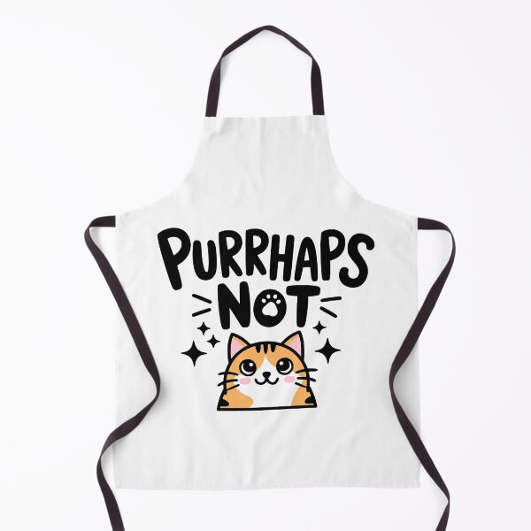 Item preview, Purrhaps Not! Cute Cat Purring Pun designed and sold by PMCreative.