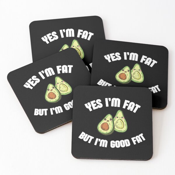 Item preview, Yes I'm Fat But I'm Good Fat Funny Avocado Vegan Fruit Lover designed and sold by ZACK ART.