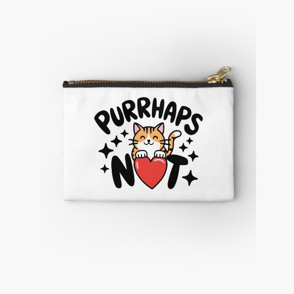 Item preview, Purrhaps Not! Cute Purring Cat Pun designed and sold by PMCreative.