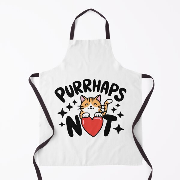 Item preview, Purrhaps Not! Cute Purring Cat Pun designed and sold by PMCreative.