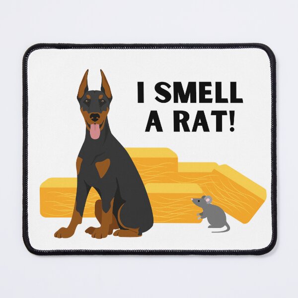 Item preview, Barn Hunt Doberman I Smell A Rat designed and sold by Mop Dog Designs.