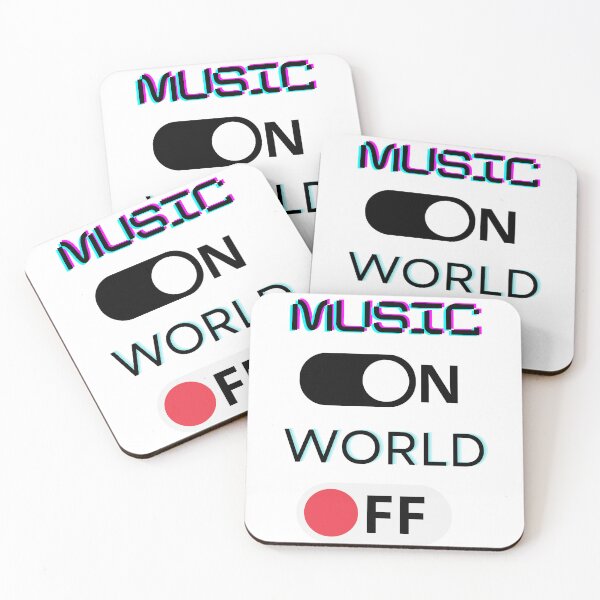 Item preview, Music ON World OFF designed and sold by kubawsx.