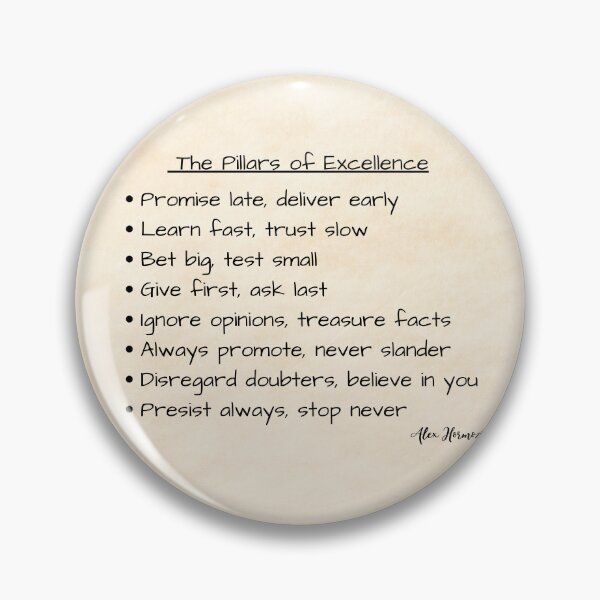 Item preview, The Pillars of Excellence! designed and sold by ReadytoWork.