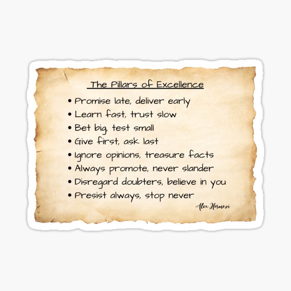 Item preview, The Pillars of Excellence! designed and sold by ReadytoWork.