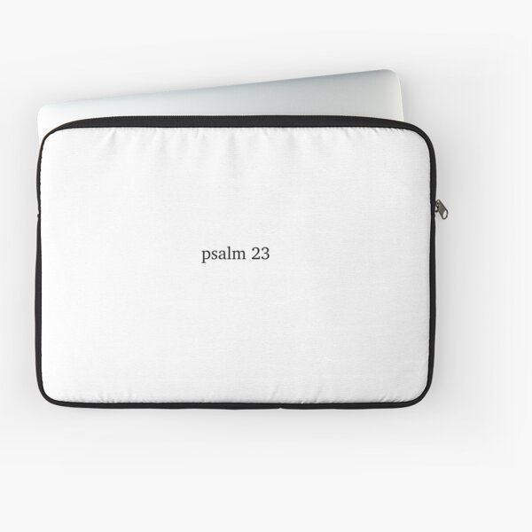 Aperçu de l'œuvre Autocollant chrétien minimaliste du verset biblique Psaume 23 créée et vendue par Auburn Artistry.