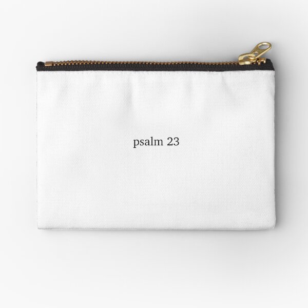 Aperçu de l'œuvre Autocollant chrétien minimaliste du verset biblique Psaume 23 créée et vendue par Auburn Artistry.