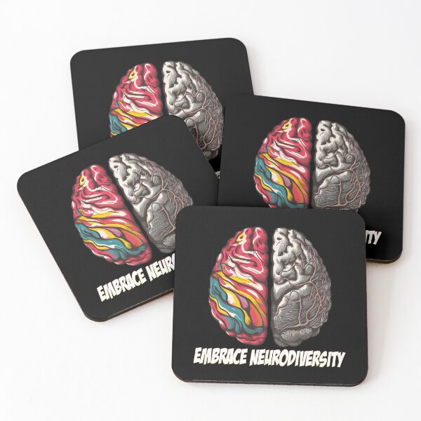 Item preview, Embrace Neurodiversity - colorful brain  - Autistic Gril Boy  designed and sold by Smix Pixels.