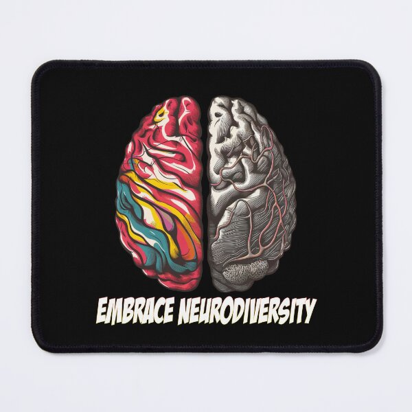 Item preview, Embrace Neurodiversity - colorful brain - Autistic Gril Boy designed and sold by Smix Pixels.