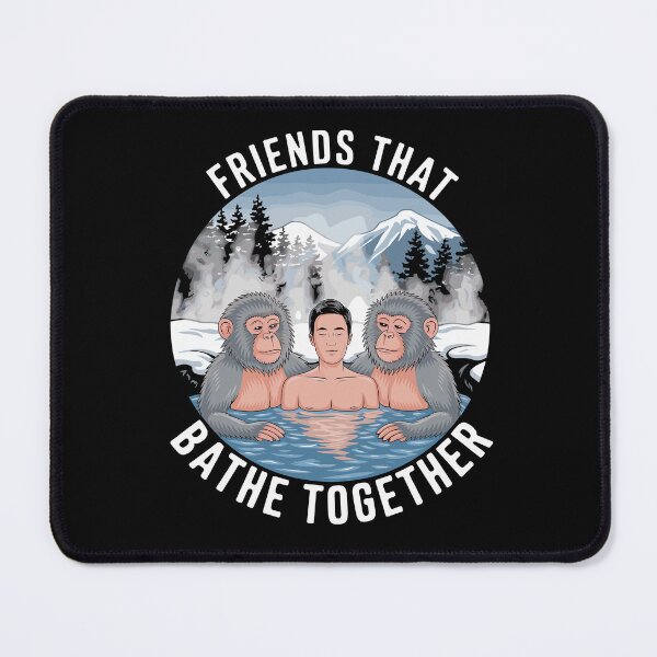 Item preview, Friends That Bathe Together - Macaque Monkeys In Hot Springs designed and sold by SubtleSplit.