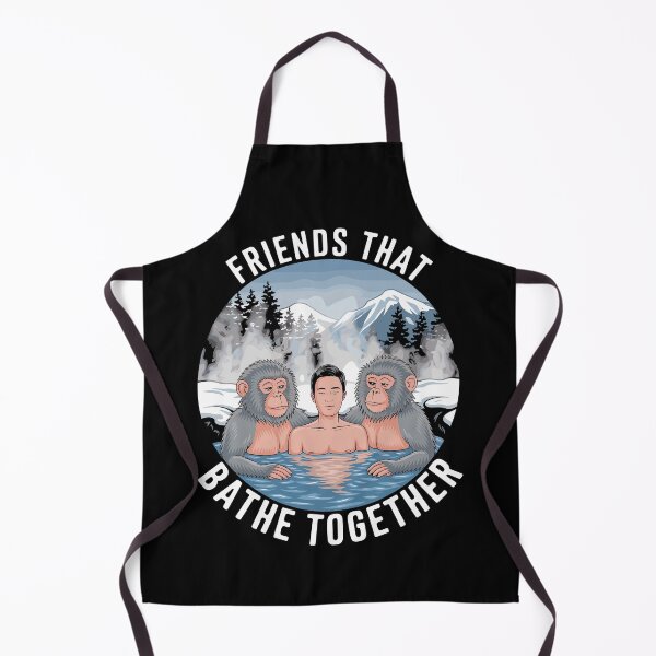 Item preview, Friends That Bathe Together - Macaque Monkeys In Hot Springs designed and sold by SubtleSplit.