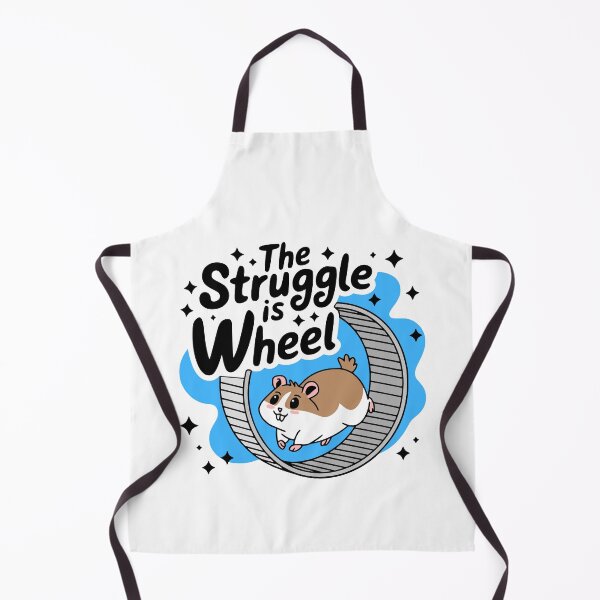 Item preview, The Struggle Is Wheel! Funny Hamster Wheel Pun designed and sold by PMCreative.