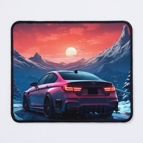 Item preview, Sports Sedan & Stunning Sunset In Alps designed and sold by RevUpDesign.