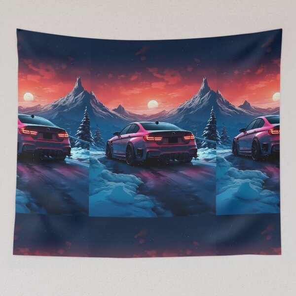 Item preview, Sports Sedan & Stunning Sunset In Alps designed and sold by RevUpDesign.