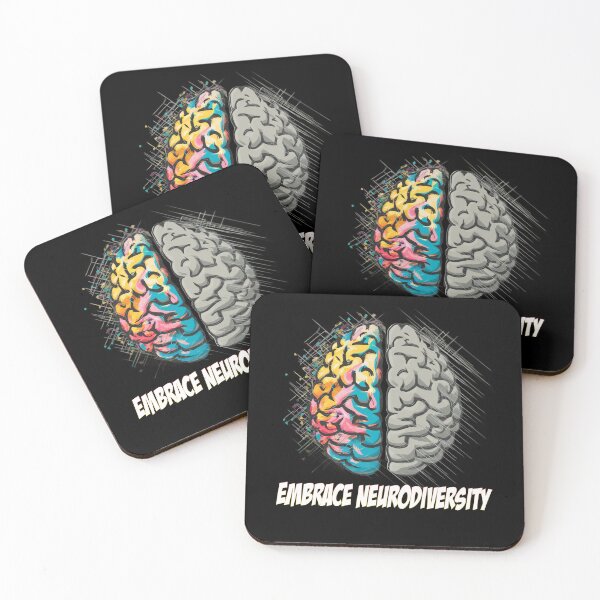 Item preview, Embrace Neurodiversity - colorful brain  - Autistic Gril Boy  designed and sold by Smix Pixels.