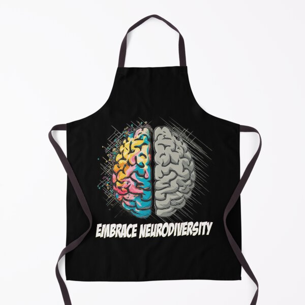 Item preview, Embrace Neurodiversity - colorful brain - Autistic Gril Boy designed and sold by Smix Pixels.