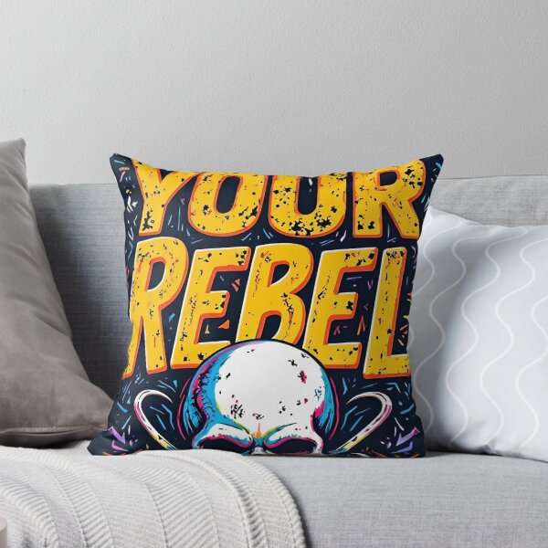 Item preview, Embrace Your Rebel Skull Art for Bikers and Punk Fans designed and sold by ABSOLUTCREATIVE.