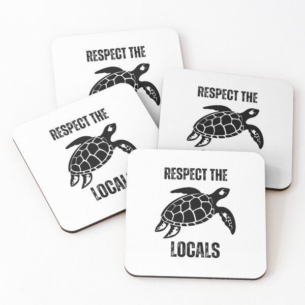 Item preview, Respect The Locals Sea Turtle designed and sold by Bra Art.