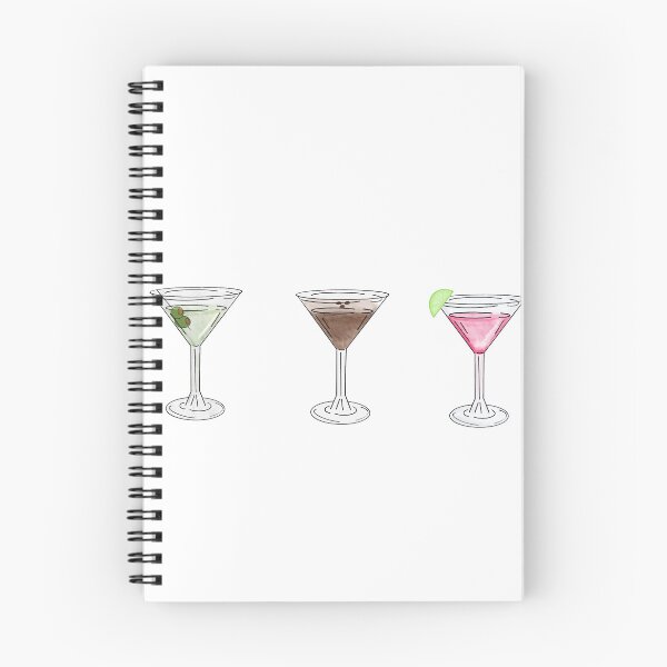 Item preview, Cosmopolitan, coffee martini and olive martini. Cocktail trio designed and sold by sjstickerss.