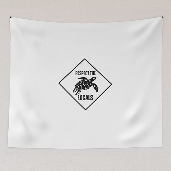 Item preview, Respect The Locals Sea Turtle designed and sold by Bra Art.