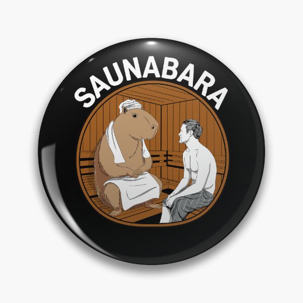 Item preview, Saunabara Find Friendship in the Sauna Capybara designed and sold by SubtleSplit.