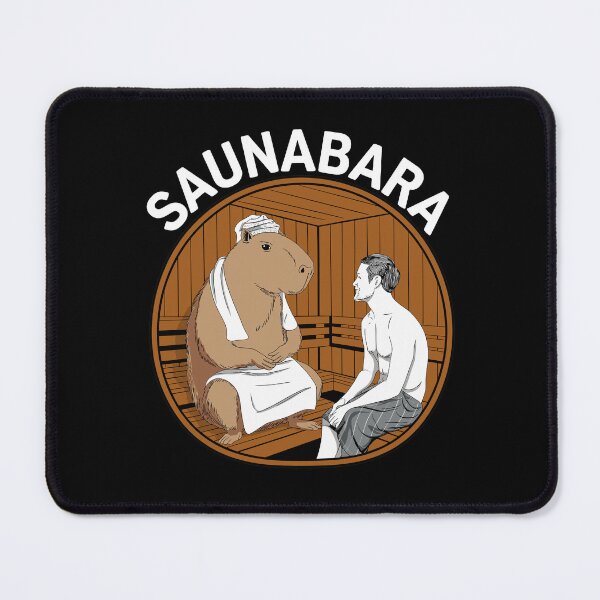 Item preview, Saunabara Find Friendship in the Sauna Capybara designed and sold by SubtleSplit.