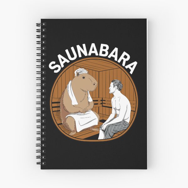 Item preview, Saunabara Find Friendship in the Sauna Capybara designed and sold by SubtleSplit.
