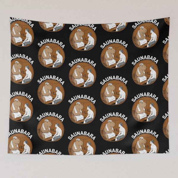 Item preview, Saunabara Find Friendship in the Sauna Capybara designed and sold by SubtleSplit.