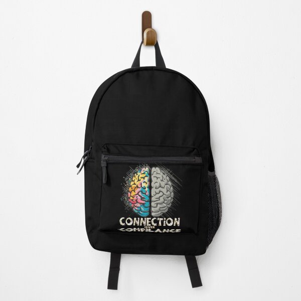 Item preview, Connection Over Compilance - colorful brain  - Autistic Gril Boy  designed and sold by Smix Pixels.