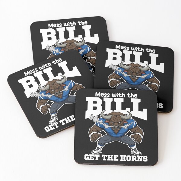 Item preview, MESS WITH THE BILL, GET THE HORNS - BUFFALOS FOOTBALL GIFT designed and sold by KEF Custom.