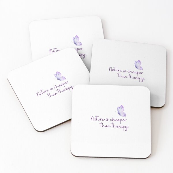 Item preview, ? Nature is Cheaper Than Therapy - Butterfly Serenity Design ? designed and sold by TiggsnPigsArt.