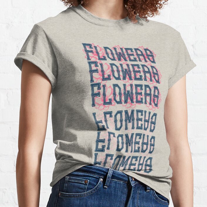 Dynamic Text Design Inspired By Nature Classic T-Shirt