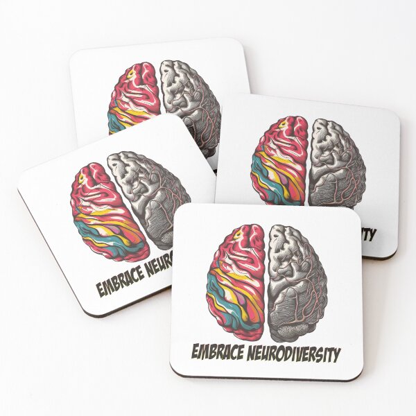Item preview, Embrace Neurodiversity - colorful brain  - Autistic Gril Boy  designed and sold by Smix Pixels.