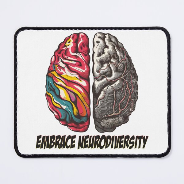 Item preview, Embrace Neurodiversity - colorful brain  - Autistic Gril Boy  designed and sold by Smix Pixels.