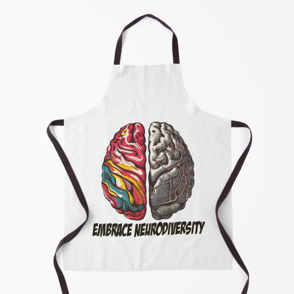 Item preview, Embrace Neurodiversity - colorful brain - Autistic Gril Boy designed and sold by Smix Pixels.