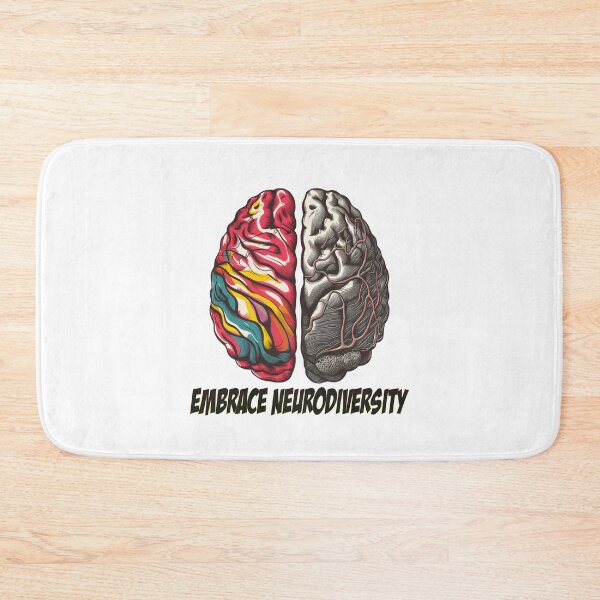 Item preview, Embrace Neurodiversity - colorful brain  - Autistic Gril Boy  designed and sold by Smix Pixels.