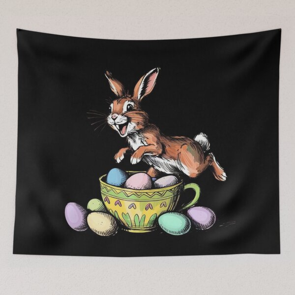 Artikelvorschau, Frohe Ostern Osterhase Eier Frühling entworfen und verkauft von Design_Your_Day.