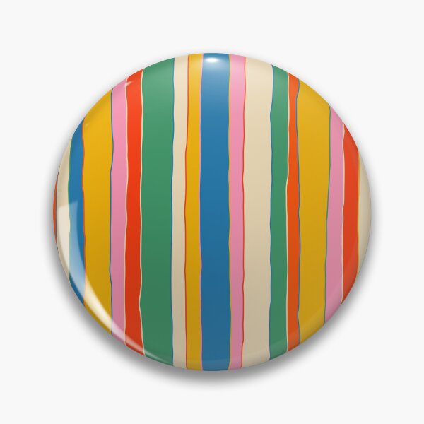 Item preview, Colorful Stripes Vibrant Retro Contemporary Irregular Serrate Vertical Stripe Pattern designed and sold by kierkegaard.