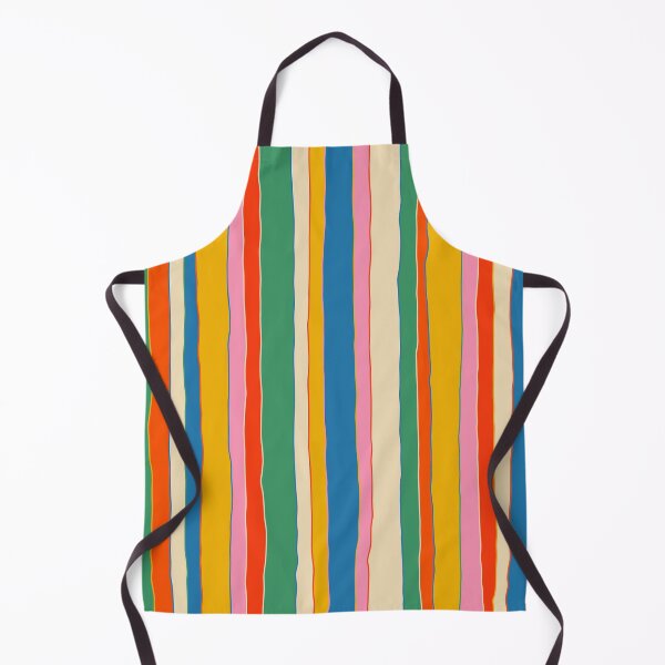 Item preview, Colorful Stripes Vibrant Retro Contemporary Irregular Serrate Vertical Stripe Pattern designed and sold by kierkegaard.