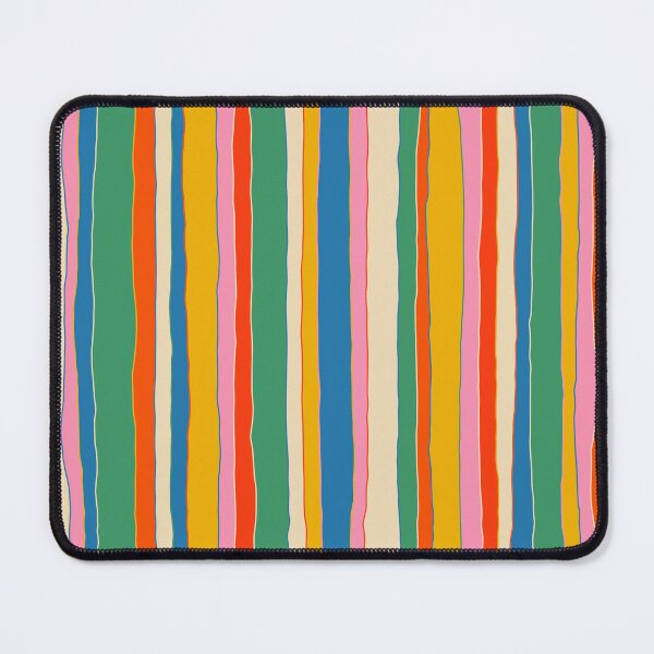 Item preview, Colorful Stripes Vibrant Retro Contemporary Irregular Serrate Vertical Stripe Pattern designed and sold by kierkegaard.