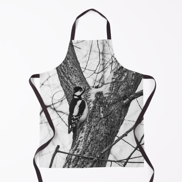 Item preview, Y spot. Great spotted woodpecker bw designed and sold by Jouko Lehto Photography.