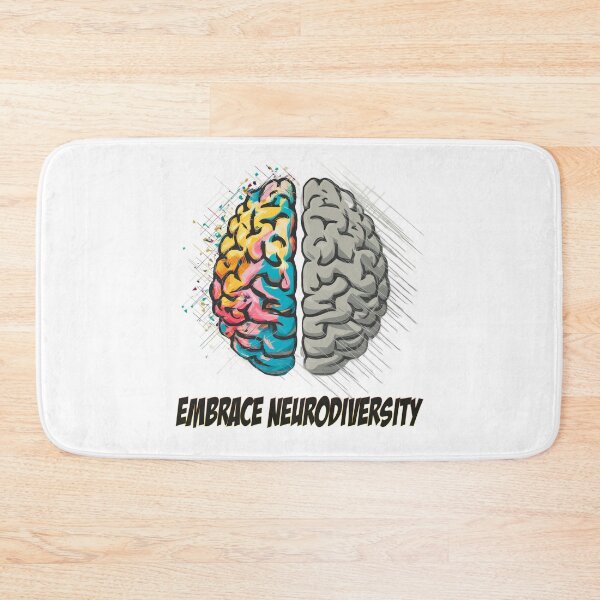 Item preview, Embrace Neurodiversity - colorful brain  - Autistic Gril Boy  designed and sold by Smix Pixels.