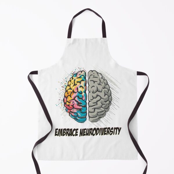 Item preview, Embrace Neurodiversity - colorful brain - Autistic Gril Boy designed and sold by Smix Pixels.