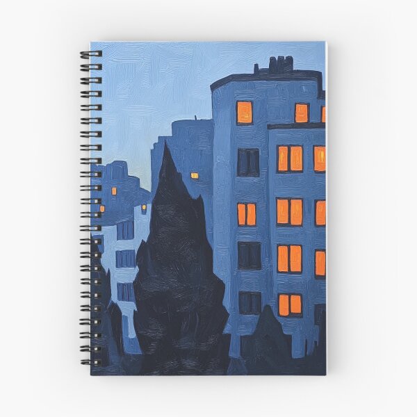 Item preview, Apartment complex | Post-impressionist painting style designed and sold by ComicsFactory.