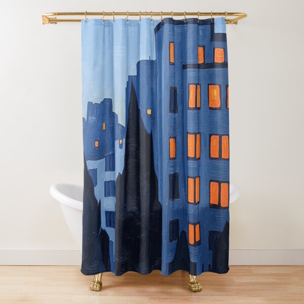 Item preview, Apartment complex | Post-impressionist painting style designed and sold by ComicsFactory.