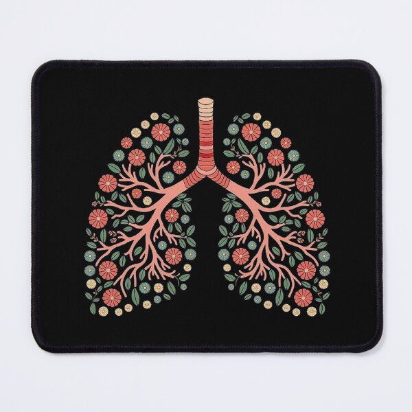 Item preview, Floral Lungs Art - Nature-Inspired Lungs Illustration - Botanical Breathing Design designed and sold by love3617.
