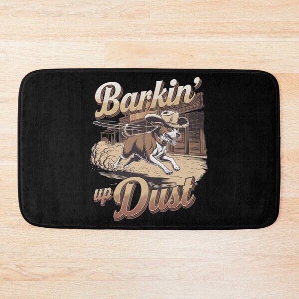 Item preview, Barkin' up dust - Cowboy dog - Get the cowboy dog out - Think cowboy dog - Free cowboy dog - Run for the cowboy dog - Funky cowboy dog designed and sold by JansenGS.