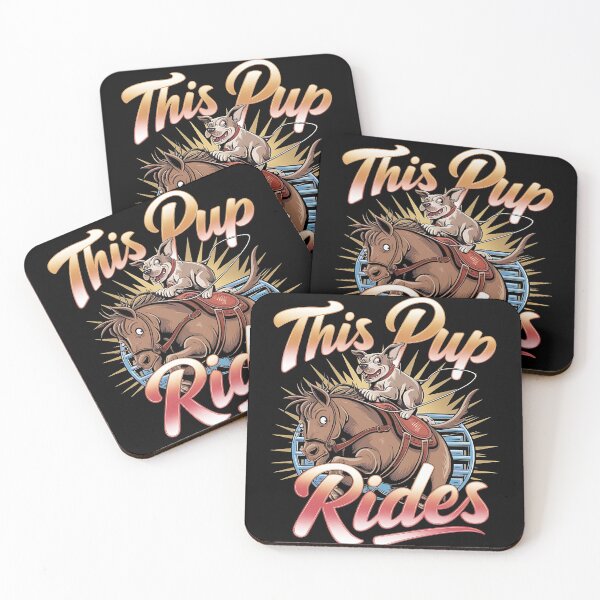 Item preview, This pup rides - Live cowboy dog - Cowboy dog the original - Long life cowboy dog - Cowboy dog only - Red hot cowboy dog designed and sold by JansenGS.