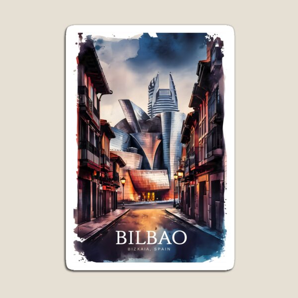 Vista previa del artículo con la obra «BILBAO, ciudad vibrante en el País Vasco del norte de España», diseñado y vendido por sirtonine.