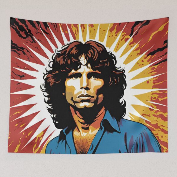 Item preview, Retro Jim Morrison Art | TheAmericanPoet designed and sold by TheAmericanPoet.
