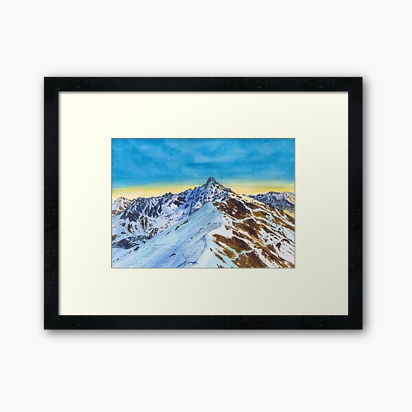 Item preview, Watercolour Tatra Mountains - Kasprowy Summit designed and sold by kasiawajda.